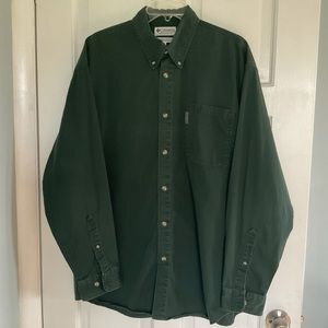 Columbia men’s heavyweight shirt size XL green